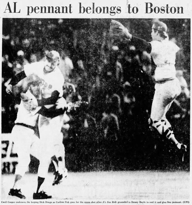 Red Sox salute their 1975 AL champions - The Boston Globe