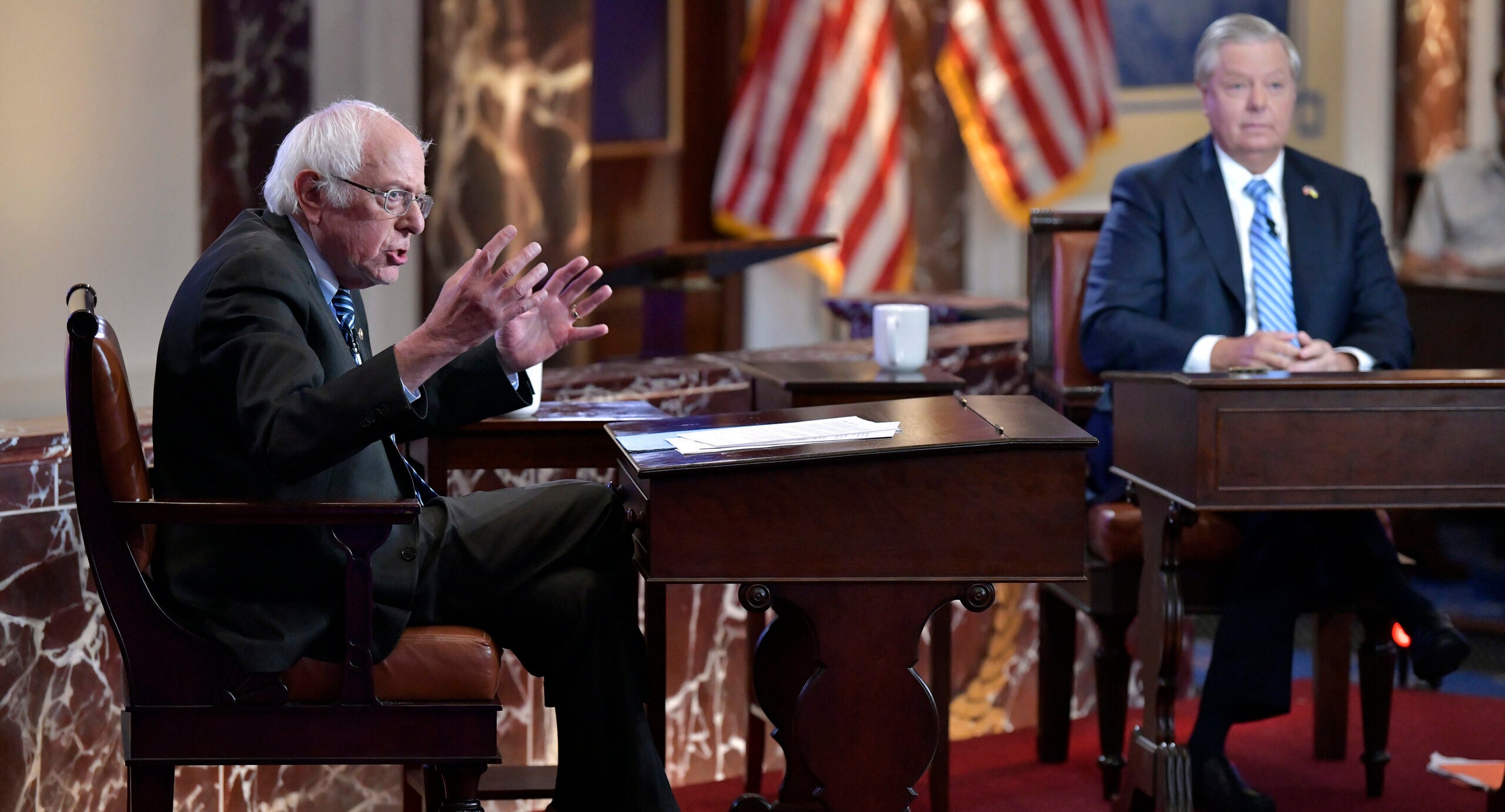 Sanders and Graham propose different fixes to gas prices at debate