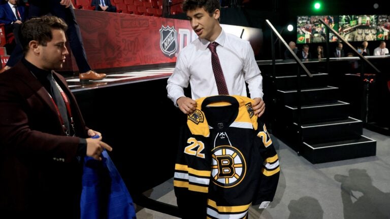 Here are the Bruins' picks in the 2022 NHL Draft