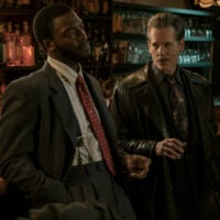 Aldis Hodge as Decourcy Ward and Kevin Bacon as Jackie Rohr in "City on a Hill."