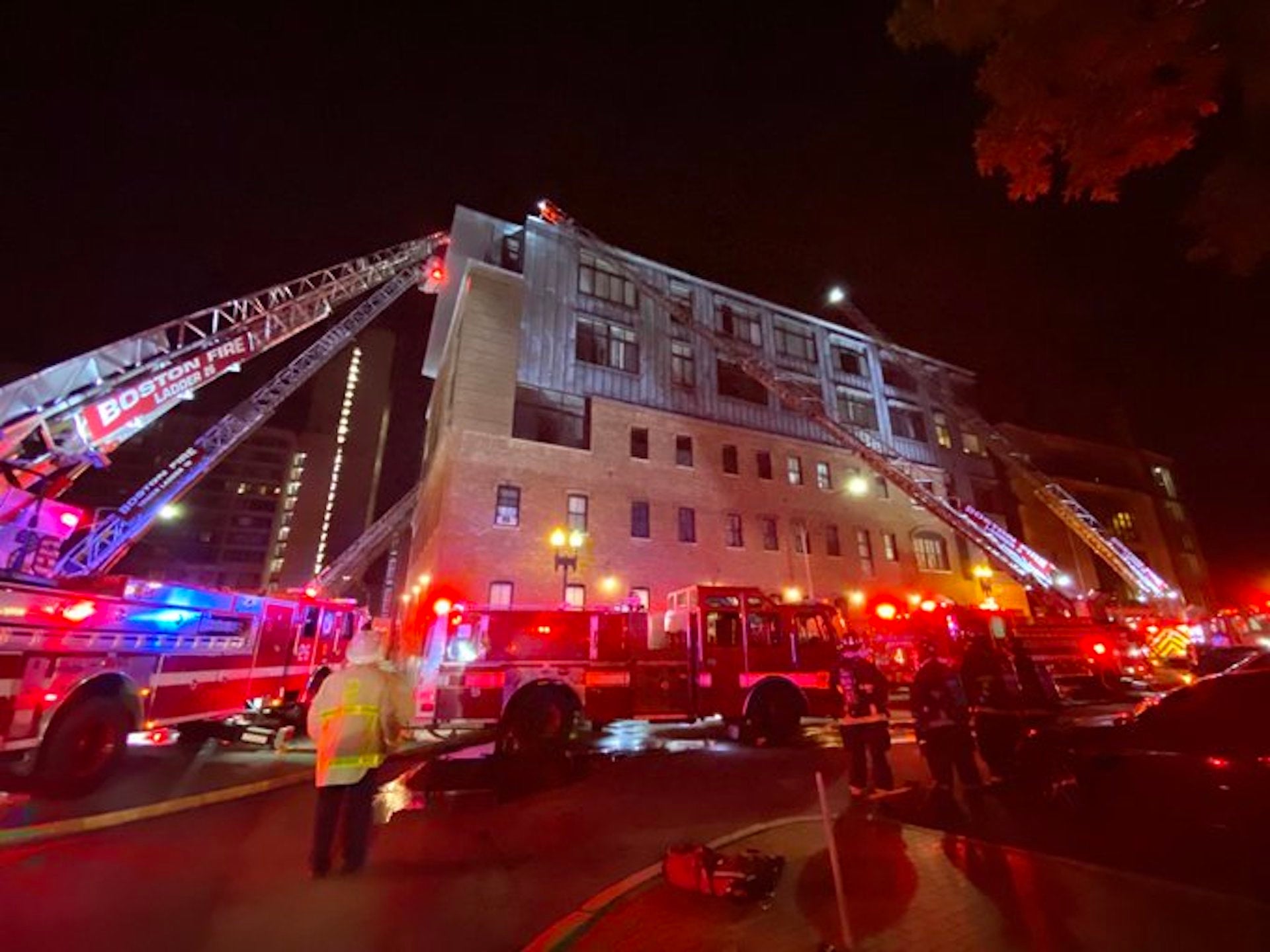 Boston Firefighters Take Down Jersey Street Fire In Intense Heat