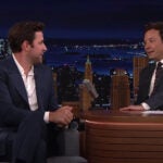 John Krasinski and Jimmy Fallon on "The Tonight Show" July 26, 2022.