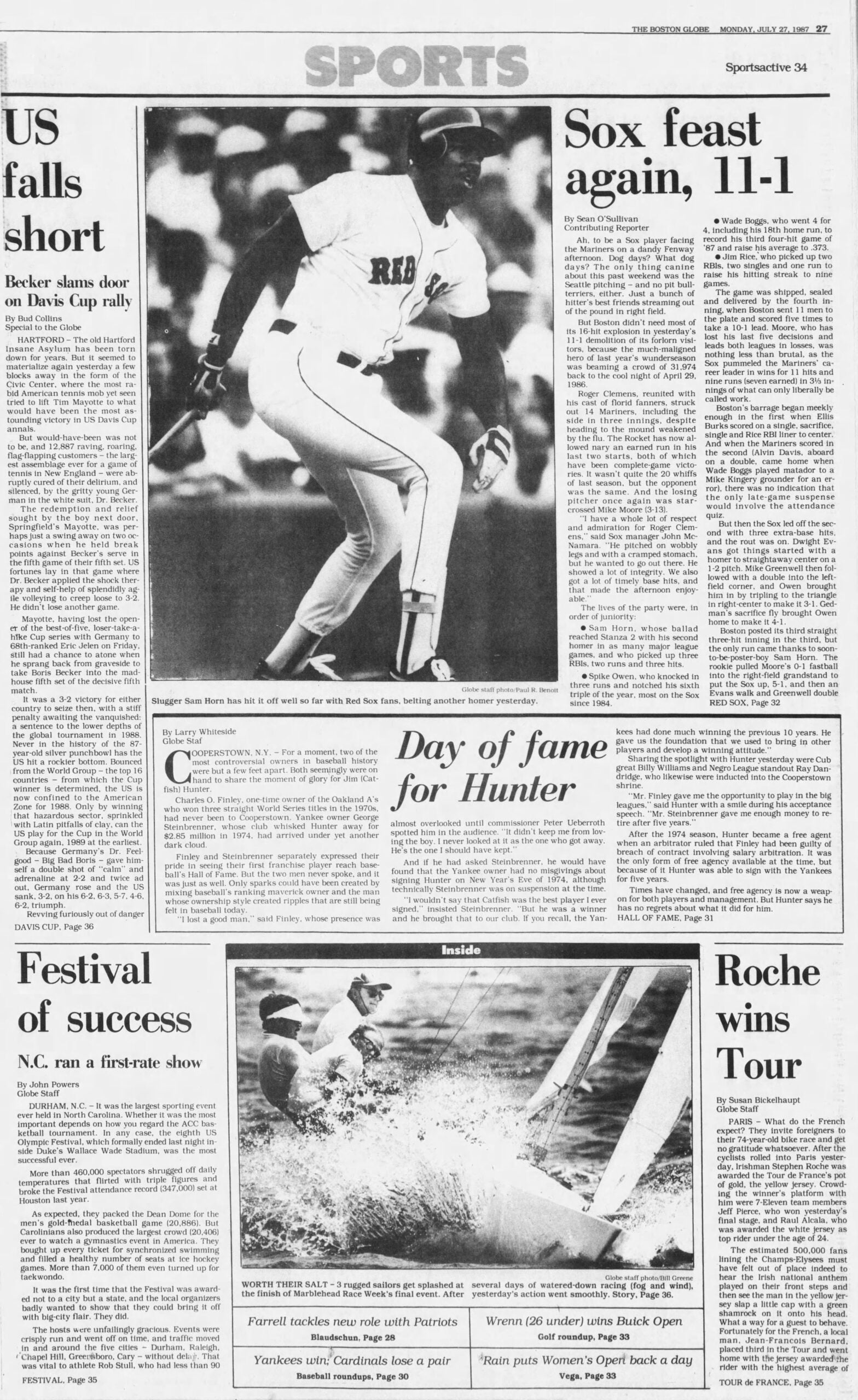 1987 Boston Globe Sports