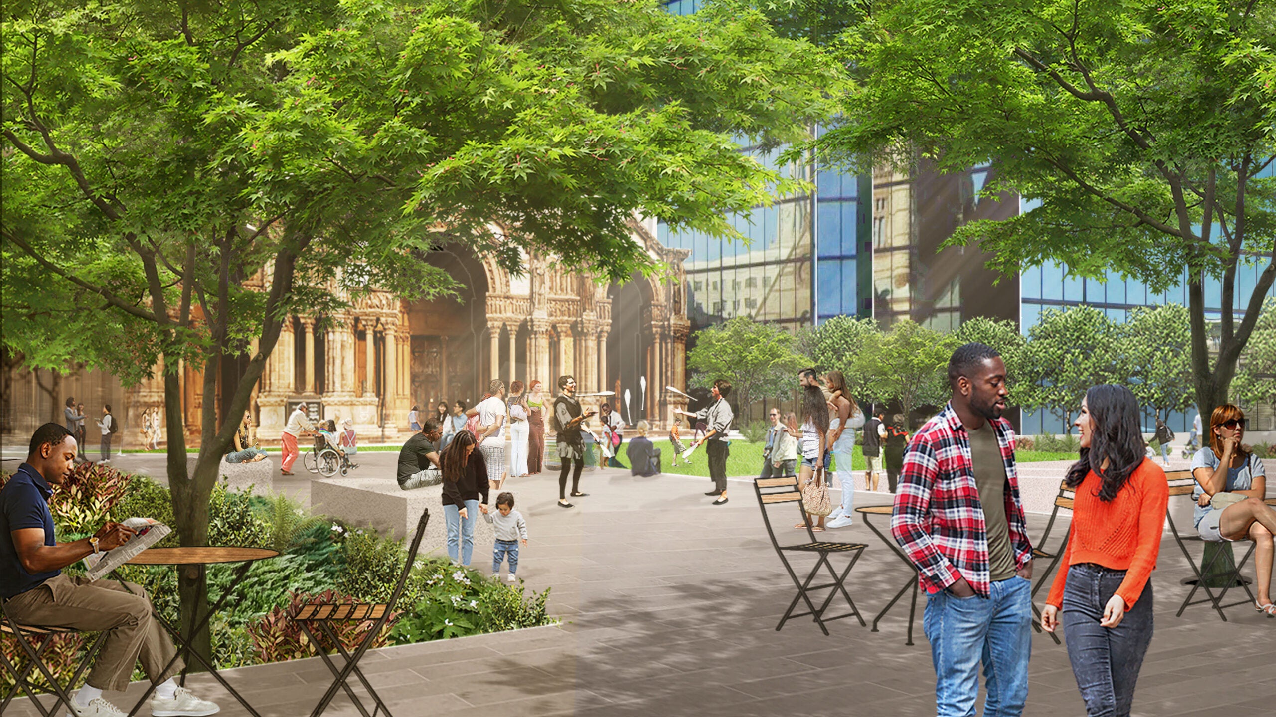 New Copley Square design will emphasize event space, greenery