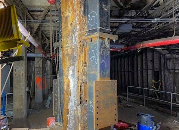 New image shows the deteriorated column that caused a sudden MBTA