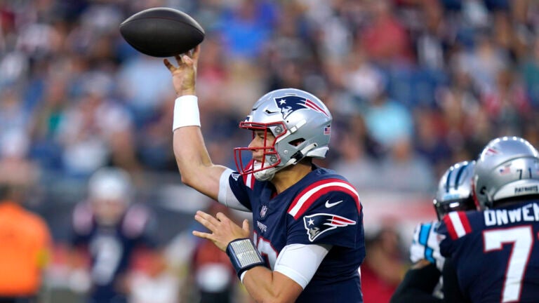 Mac Jones solid, Panthers pause QB battle in Pats' 20-10 win