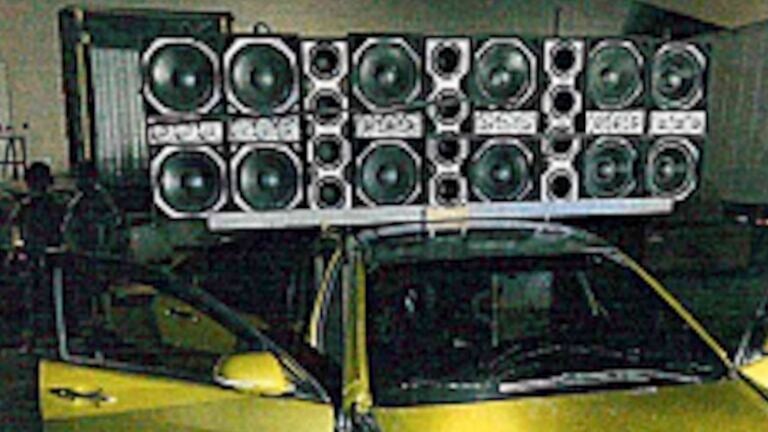 A car s speakers were so big and loud that 911 noise complaints