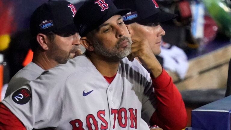 Boston Red Sox's Bobby Dalbec goes from putting in backyard fence