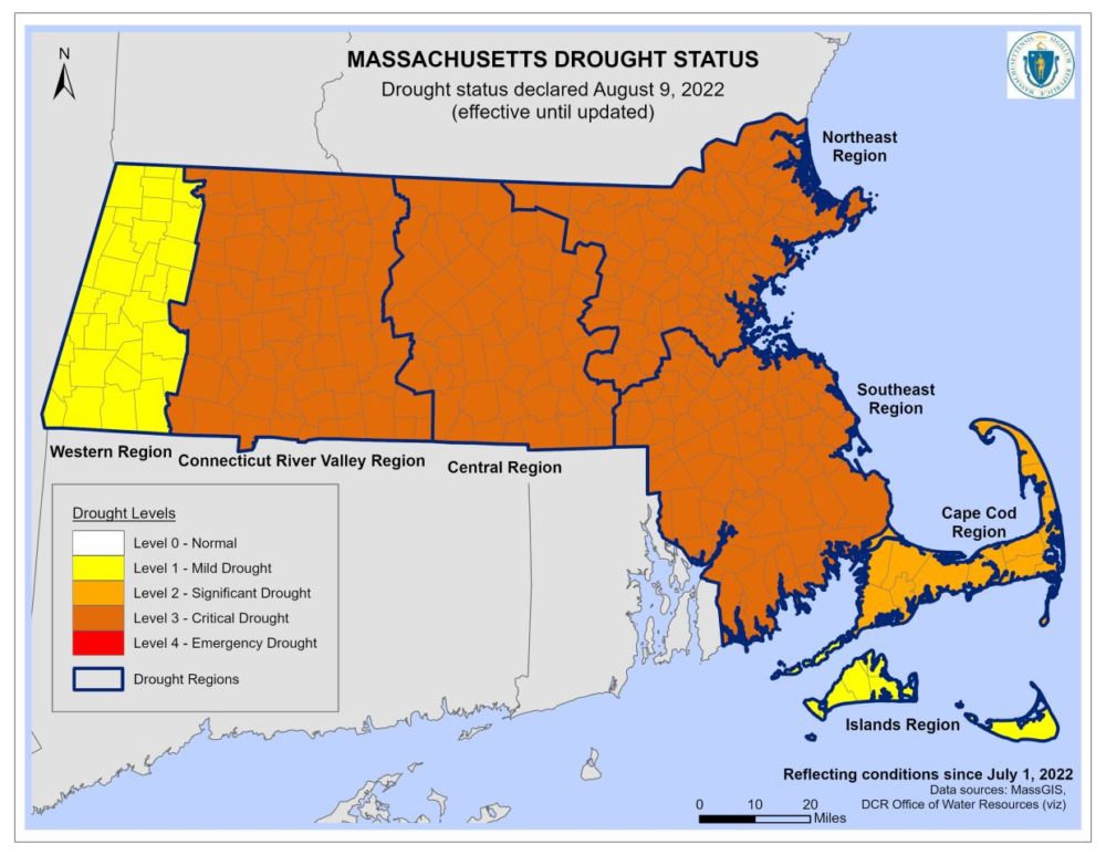Massachusetts had nearly 100 wildfires in August as drought continues
