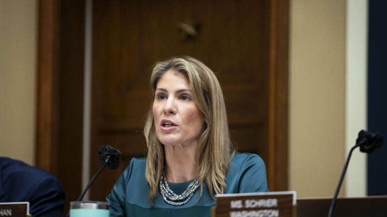 Rep. Lori Trahan, D-Mass., speaks during a House Energy and Commerce Subcommittee in Washington, D.C., on April 6.