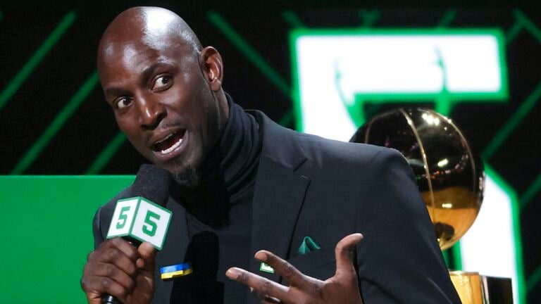 I'm not entertaining it” — Kevin Garnett on having his No. 21