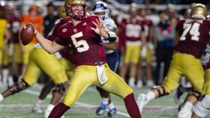 Qb Phil Jurkovec Leads Boston College To 38 17 Win Over Maine