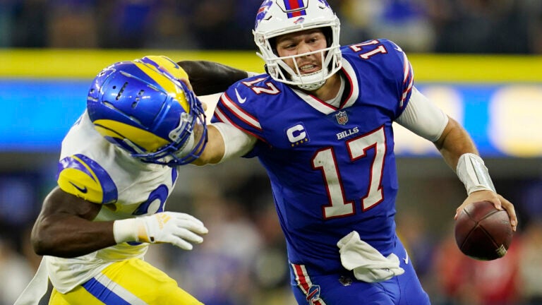 Josh Allen, Bills look super, blow out champion Rams in season opener - The  Boston Globe