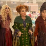 Kathy Najimy, Bette Midler, and Sarah Jessica Parker as the Sanderson sisters in "Hocus Pocus 2."