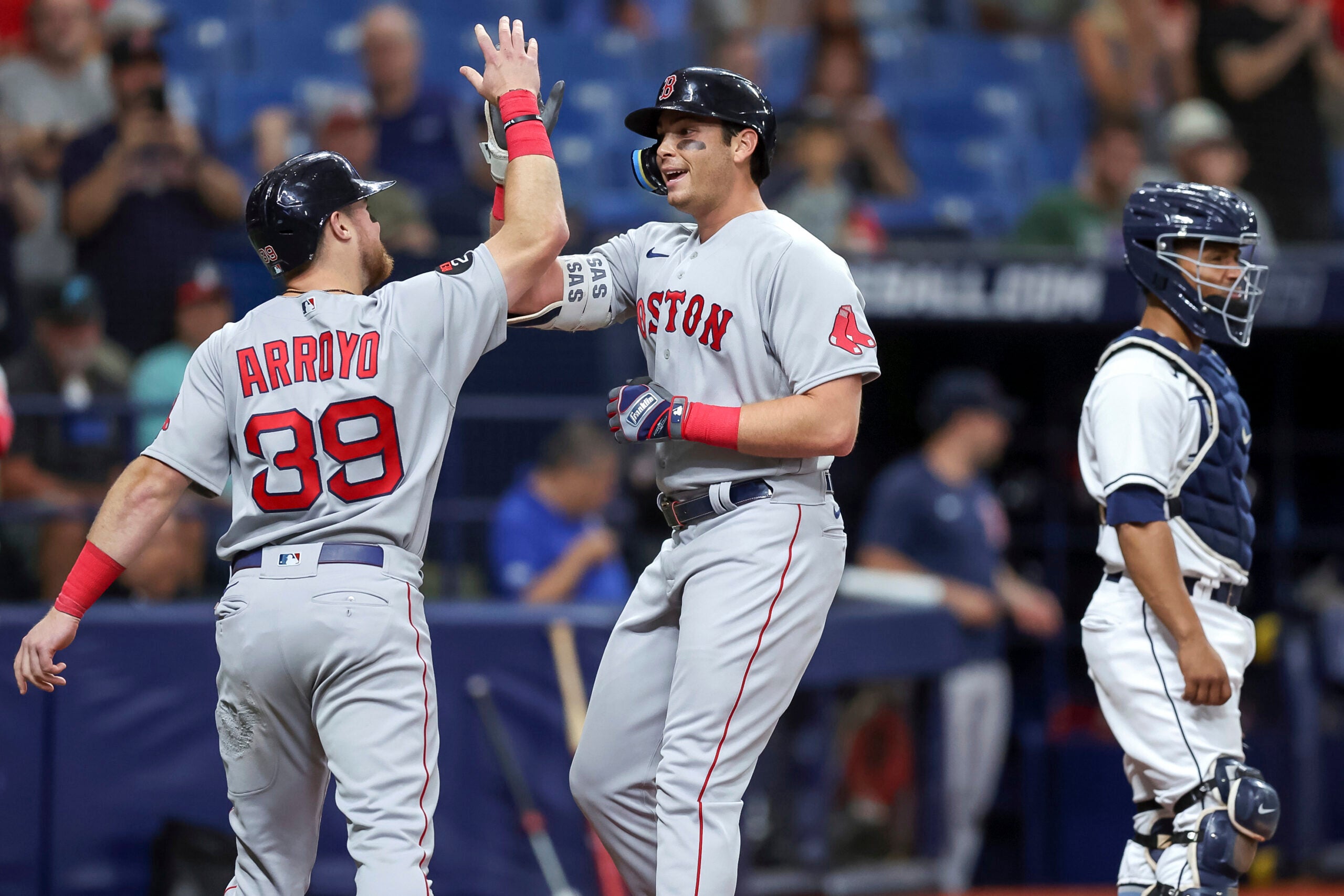 Red Sox drop third straight to red-hot Rays