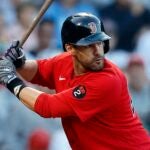 J.D. Martinez during a Red Sox-Royals game earlier in September 2022.
