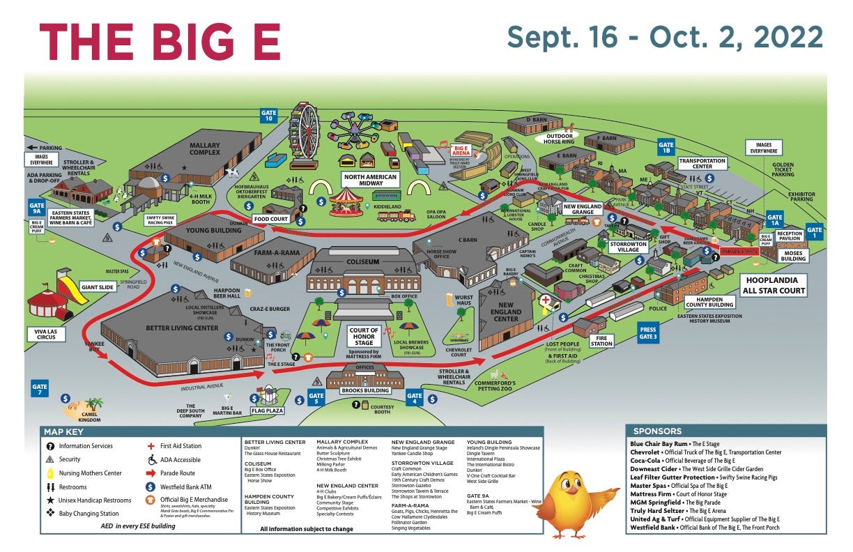 The Big E Fairgrounds map