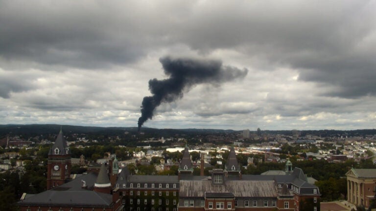 Three-alarm fire on roof of Worcester high school under construction injures one - Vimarsana News