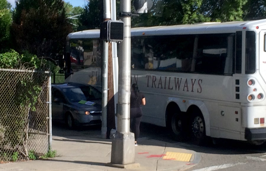 Boston's school year starts with a crash in the Hyde Park bus yard