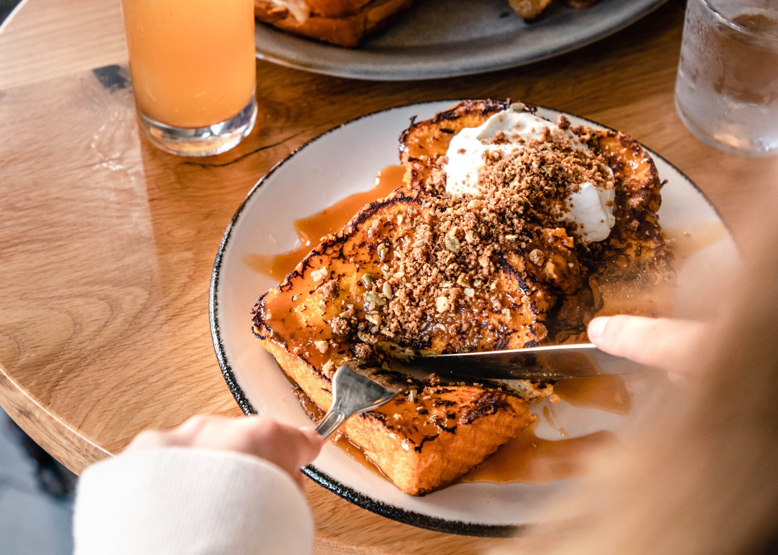 The Pumpkin Spice French Toast at Lucie