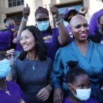 Michelle Wu with Ayanna Pressley in 2021