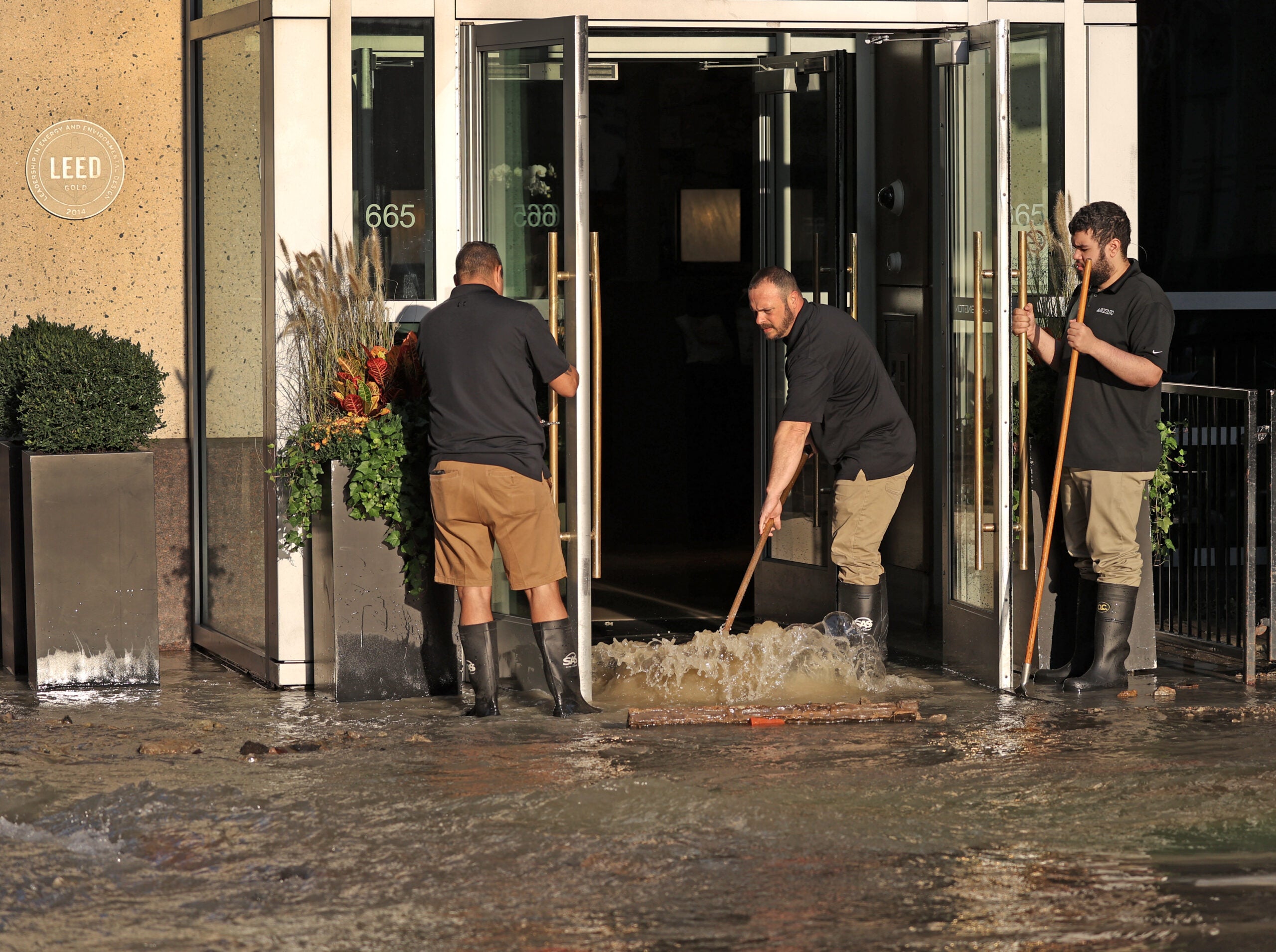 Water Main Break In Boston's Chinatown Floods Streets, Disrupts Traffic