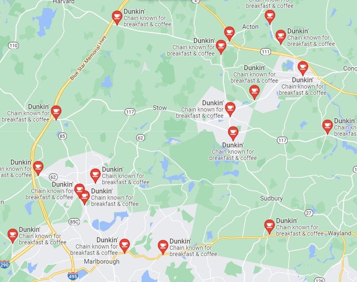 Stow, Mass., lost its two Dunkin's, a 'Dunkin' desert'