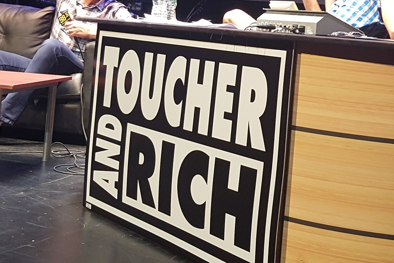 The "Toucher and Rich" show on 98.5 The Sports Hub airs from 6-10 a.m.