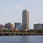 The Boston skyline as seen from near the Harvard Bridge. Home sellers in metro Boston took in big profits in 2022.