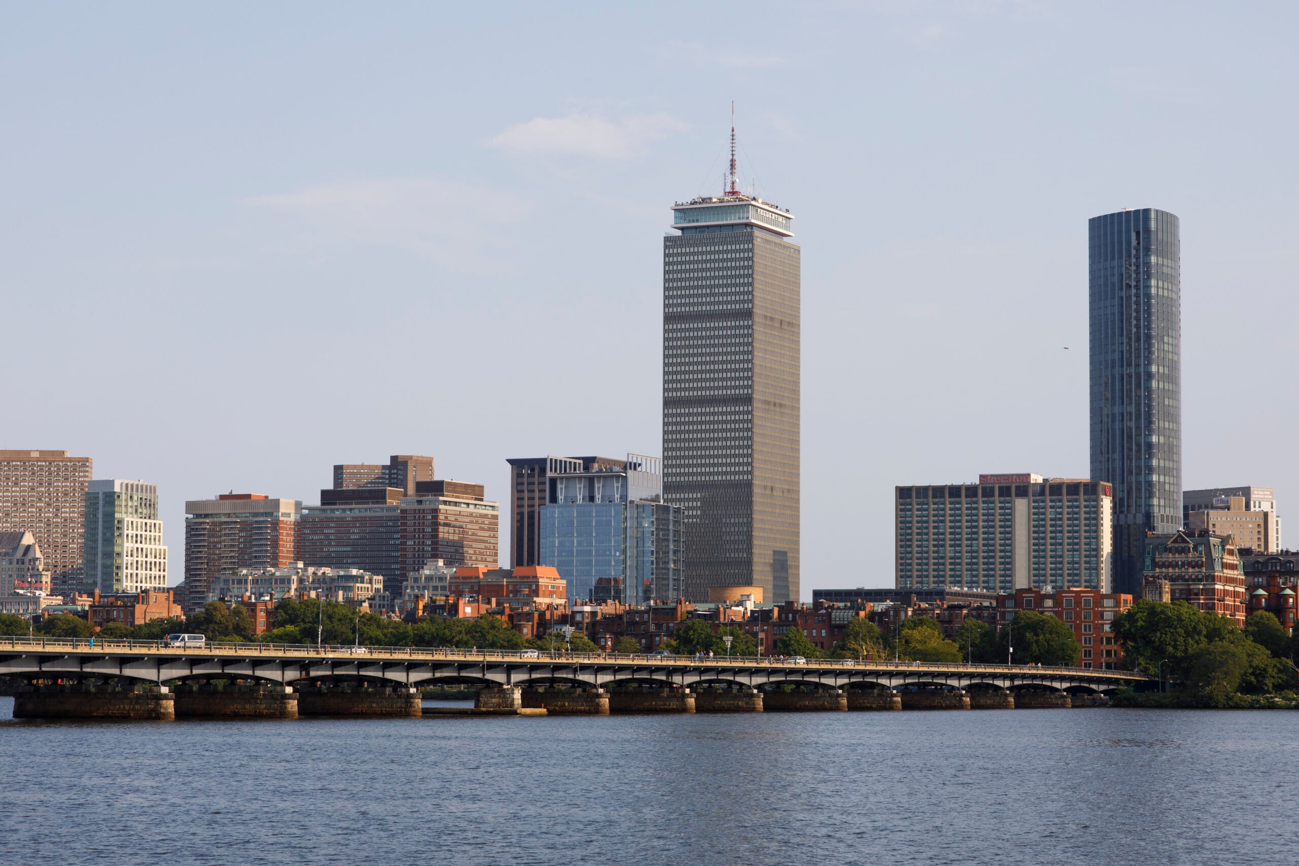 The Boston skyline as seen from near the Harvard Bridge. Home sellers in metro Boston took in big profits in 2022.