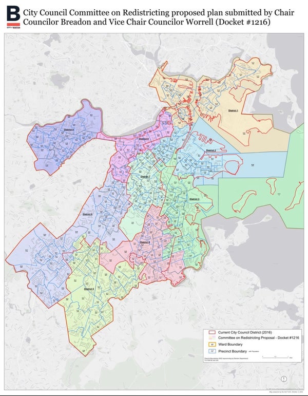 Here's how Boston City Council districts might change with proposed new map