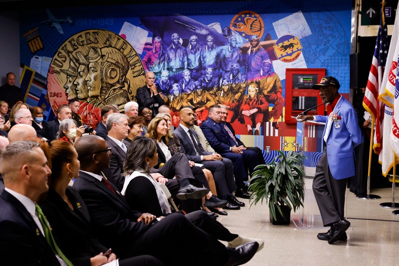 Tuskegee Airman honored with Logan Airport mural