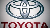 Car Doctor -- A logo of Toyota Motor Corp. at a dealer.