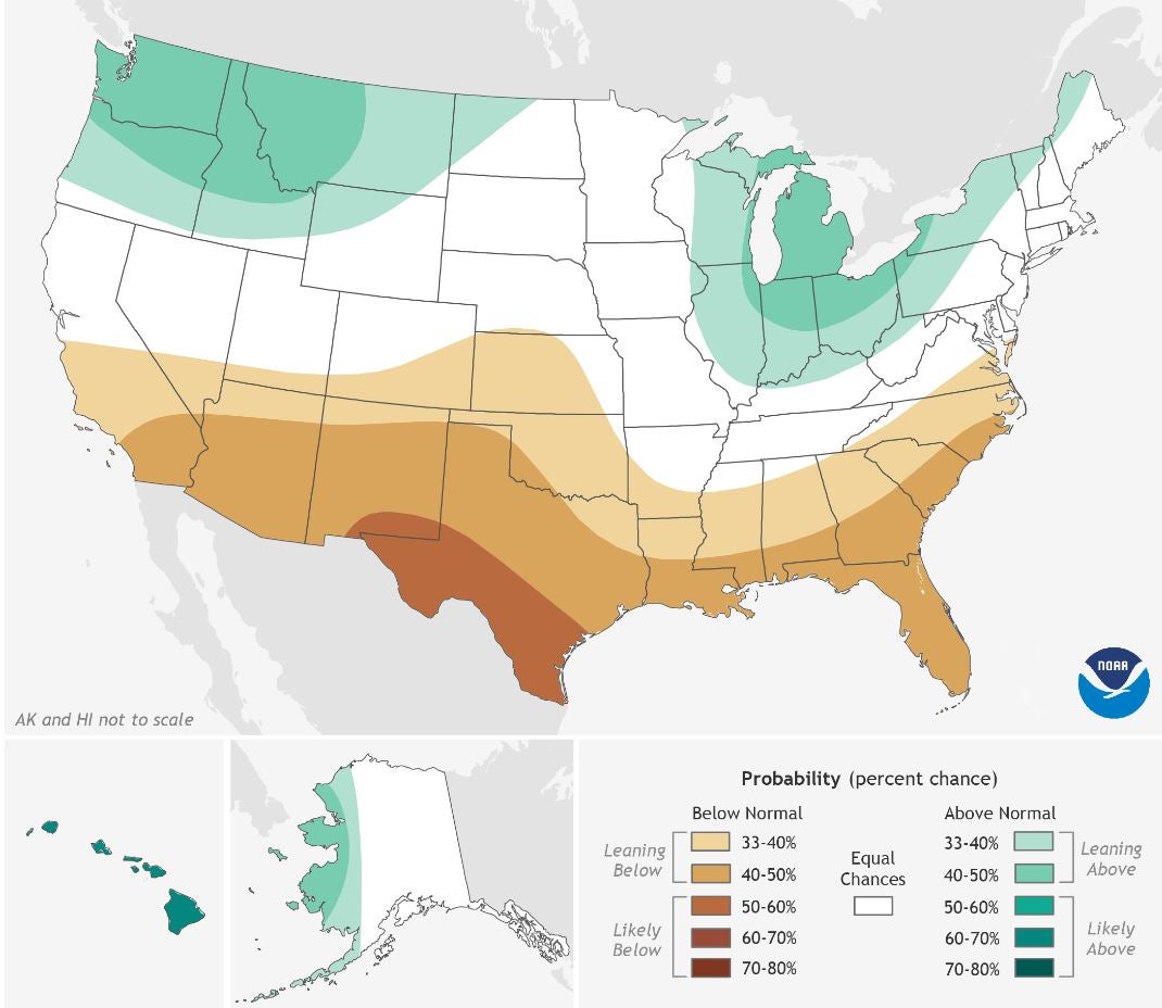 Here's what NOAA is predicting for winter weather in Mass. this year