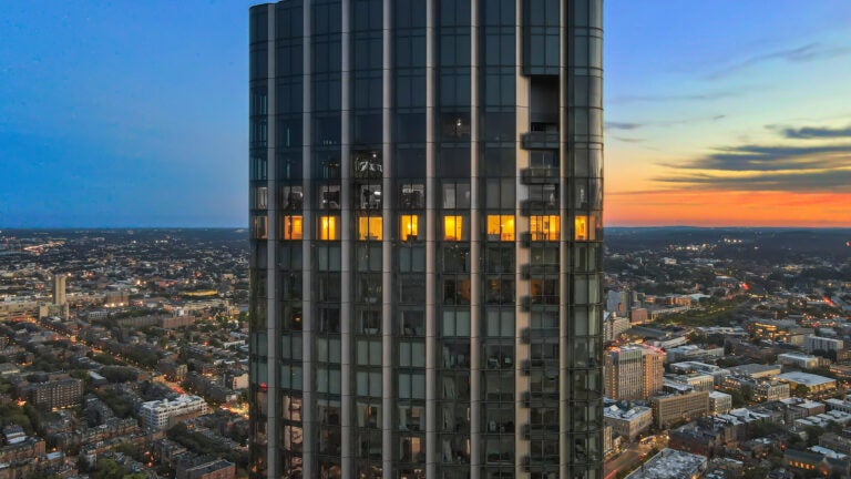 Towering office buildings and pricey residences: the