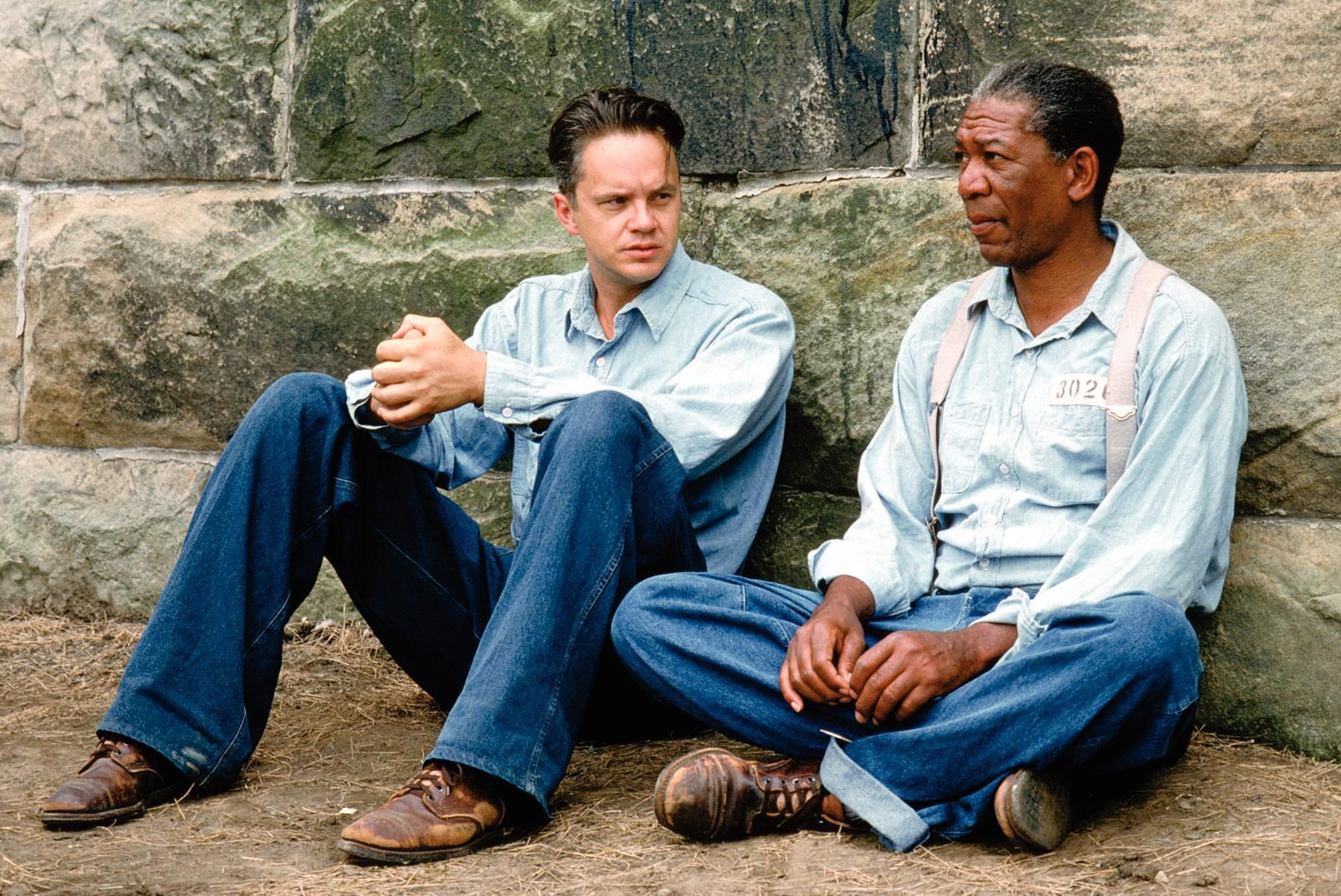 Tim Robbins and Morgan Freeman in "The Shawshank Redemption."