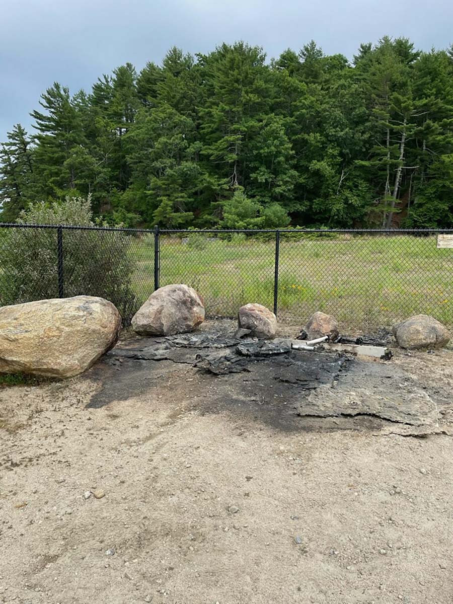 Wareham 'Blue Goo Bandits' Strike Again, Toppling Porta-Potty