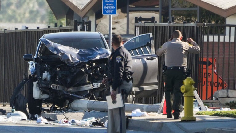 Driver arrested in crash into LA County sheriff's recruits