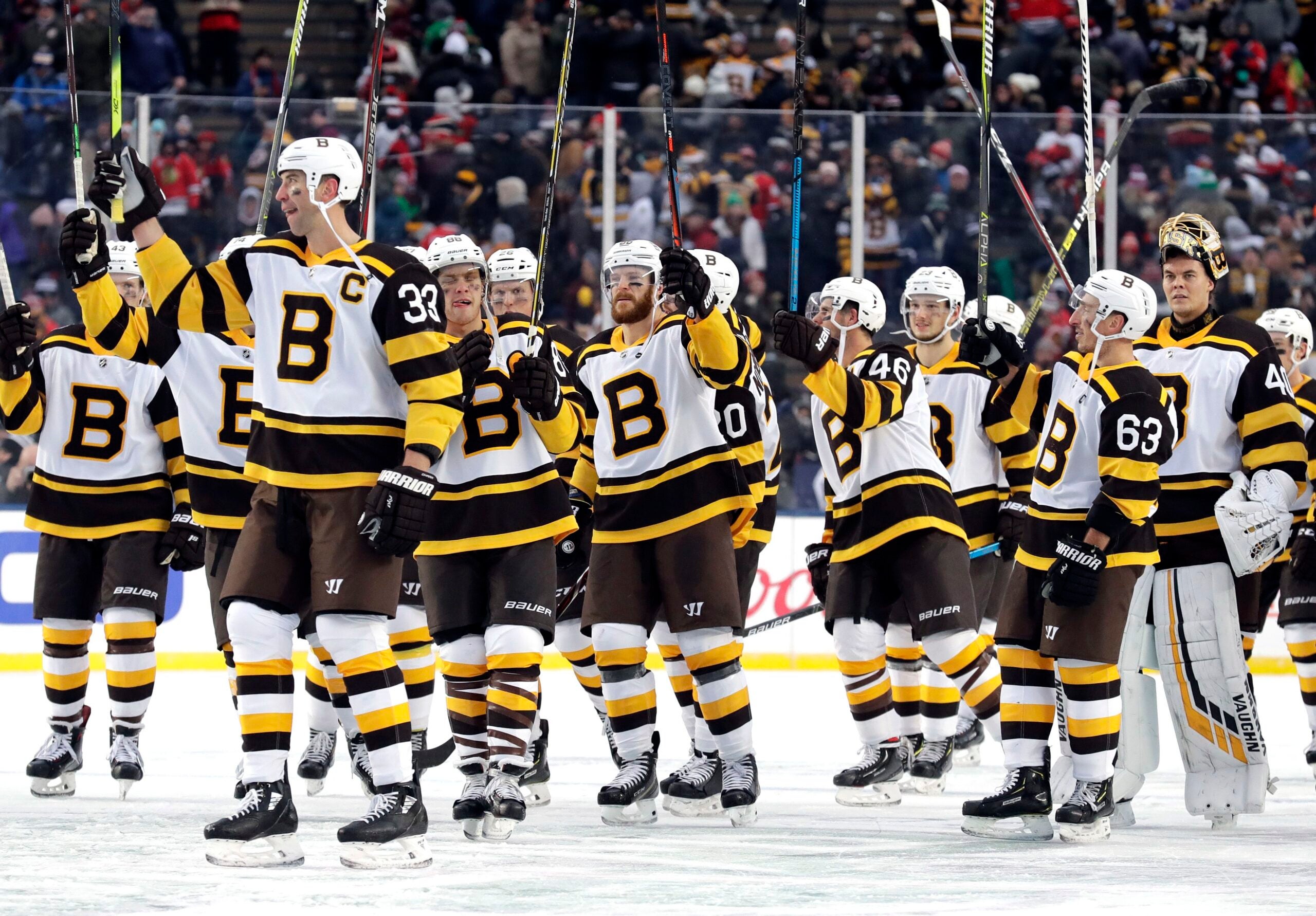 LOOK: Bruins, Penguins unveil jerseys for 2023 NHL Winter Classic