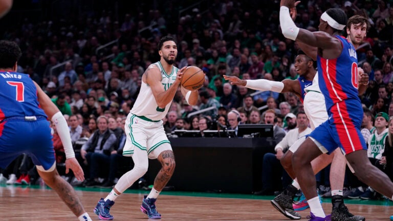 Tatum Scores 31, Celtics Beat Pistons For 4th Straight Win