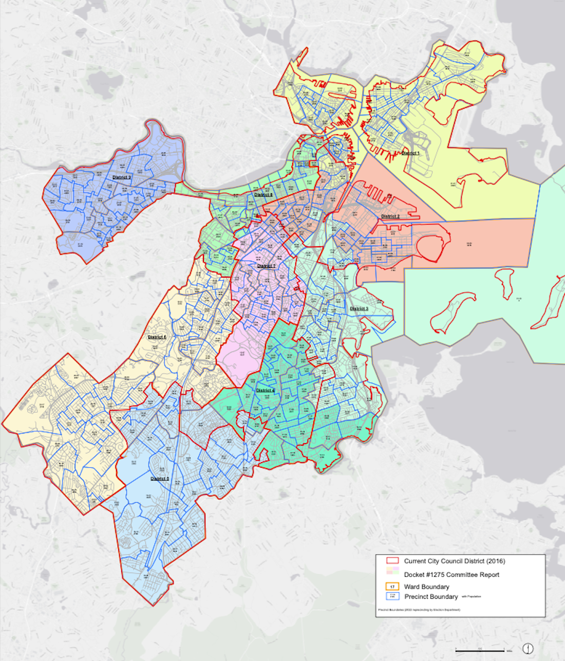 New map of the Boston neighborhood