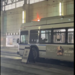 alt = an MBTA Silver Line bus catches fire