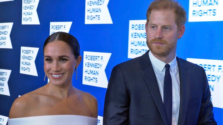 Prince Harry and Meghan, Duke and Duchess of Sussex, in New York City to accept the Robert F. Kennedy Ripple of Hope Award on Tuesday, Dec. 6, 2022.
