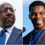 Raphael Warnock and Herschel Walker