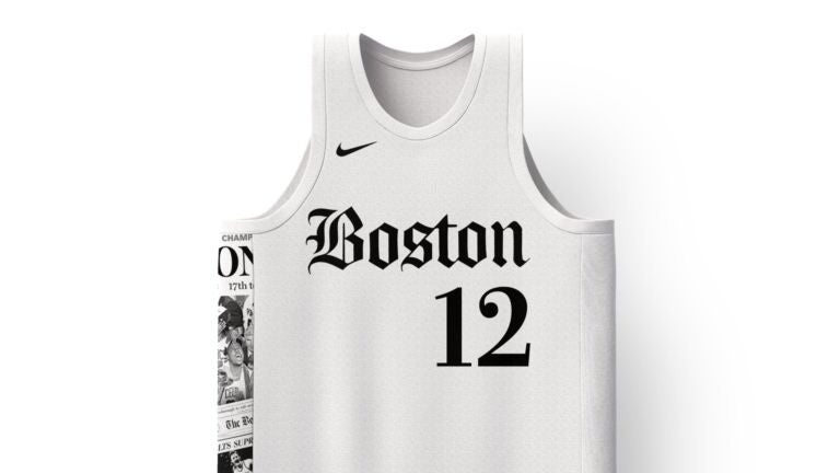 boston celtics white uniform