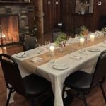 Hemlock Grill dining room by the fireplace