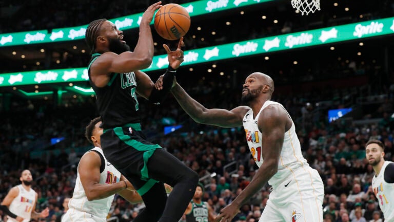 Jaylen Brown Boston Celtics Game-Used #7 Black Jersey vs. Miami Heat on May  21, 2023