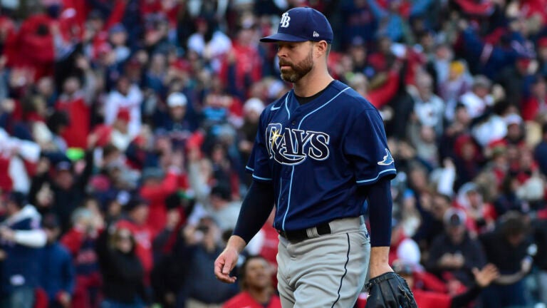 Rays' Kluber shuts down Red Sox bats in righty Bello's debut - The San  Diego Union-Tribune