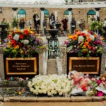 Mourners gather at the memorial service for Lisa Marie Presley at Graceland in Memphis, Tenn., on Sunday, Jan. 22, 2023. (Houston Cofield/The New York Times)