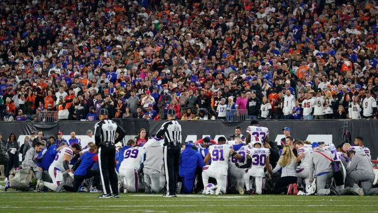 Bills DB Damar Hamlin Collapses on Field Bills DB Damar Hamlin Collapses on  Field